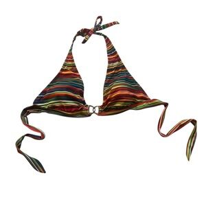 a.n.a A New Approach Red and Orange Triangle Bikini Top
Size - XL